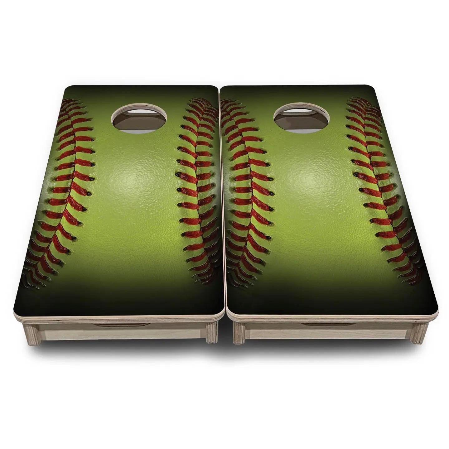 Softball - Mini or Vacation Size Cornhole Boards by Cornhole Solutions, custom cornhole board detail photo 2