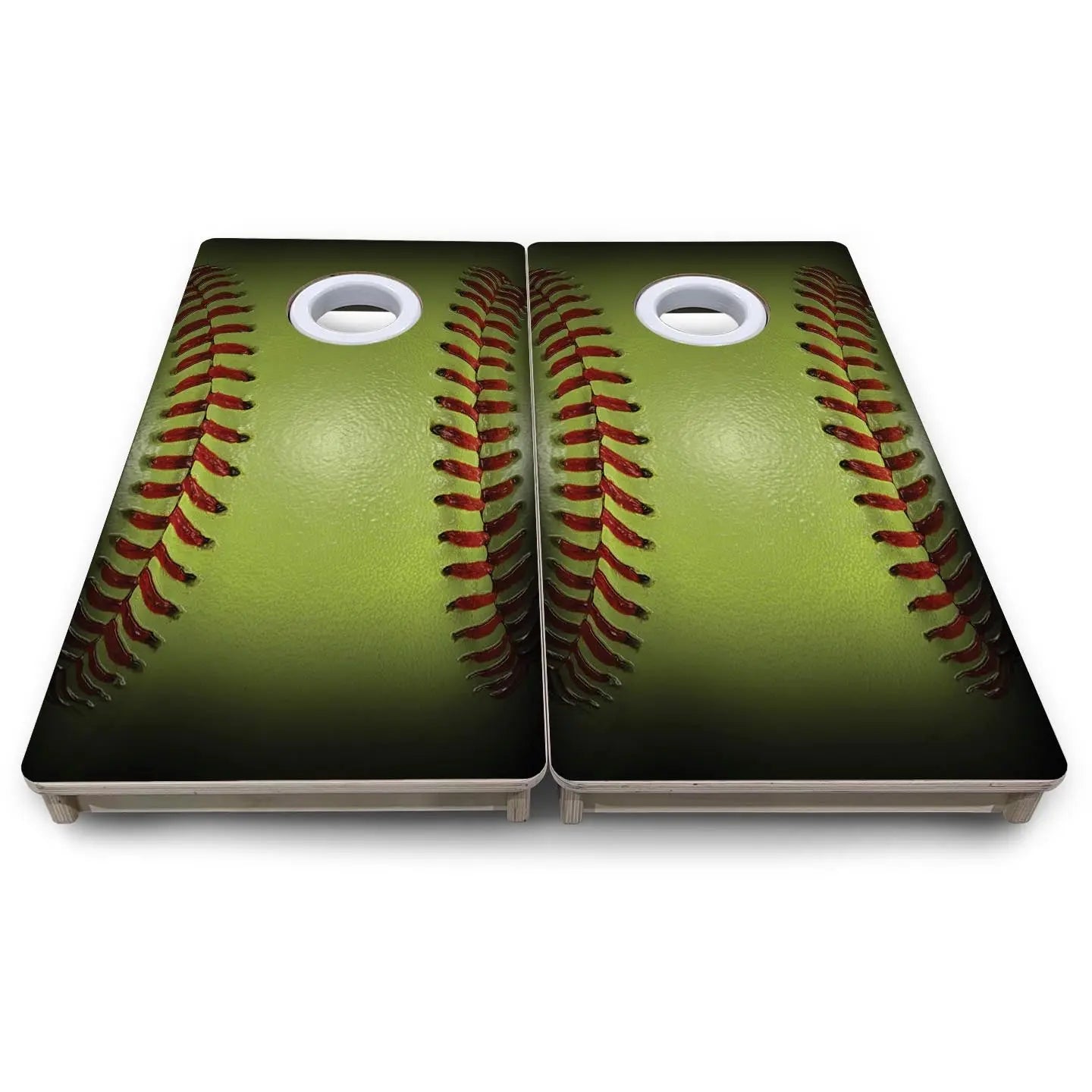 Softball - Mini or Vacation Size Cornhole Boards by Cornhole Solutions, custom cornhole board detail photo 8