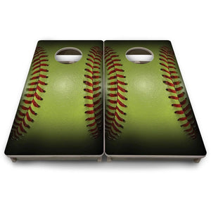 Softball - Mini or Vacation Size Cornhole Boards by Cornhole Solutions, custom cornhole board detail photo 9