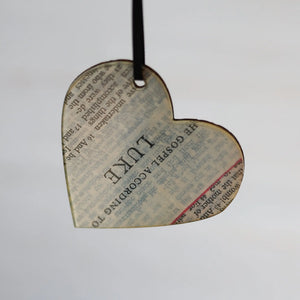 Song & Scripture Heart Ornaments ✨ by Dennehey Design Co., Southern home decor detail photo 4