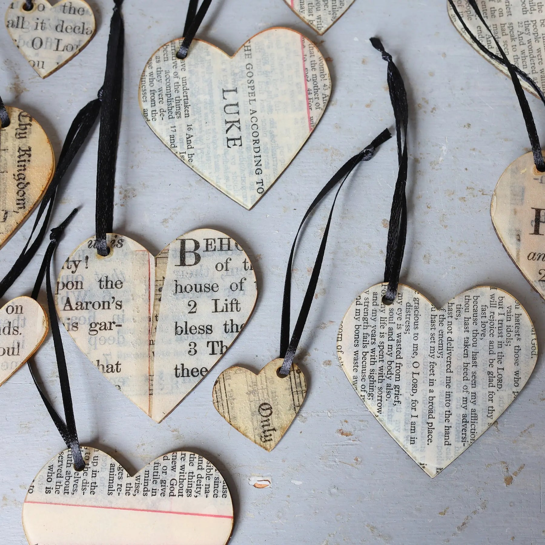 Song & Scripture Heart Ornaments ✨ by Dennehey Design Co., Southern home decor detail photo 5