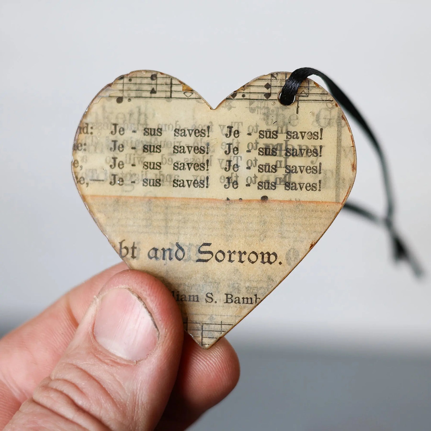 Song & Scripture Heart Ornaments ✨ by Dennehey Design Co., Southern home decor detail photo 7