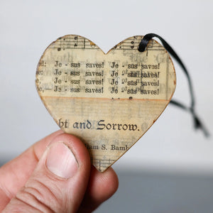 Song & Scripture Heart Ornaments ✨ by Dennehey Design Co., Southern home decor detail photo 7