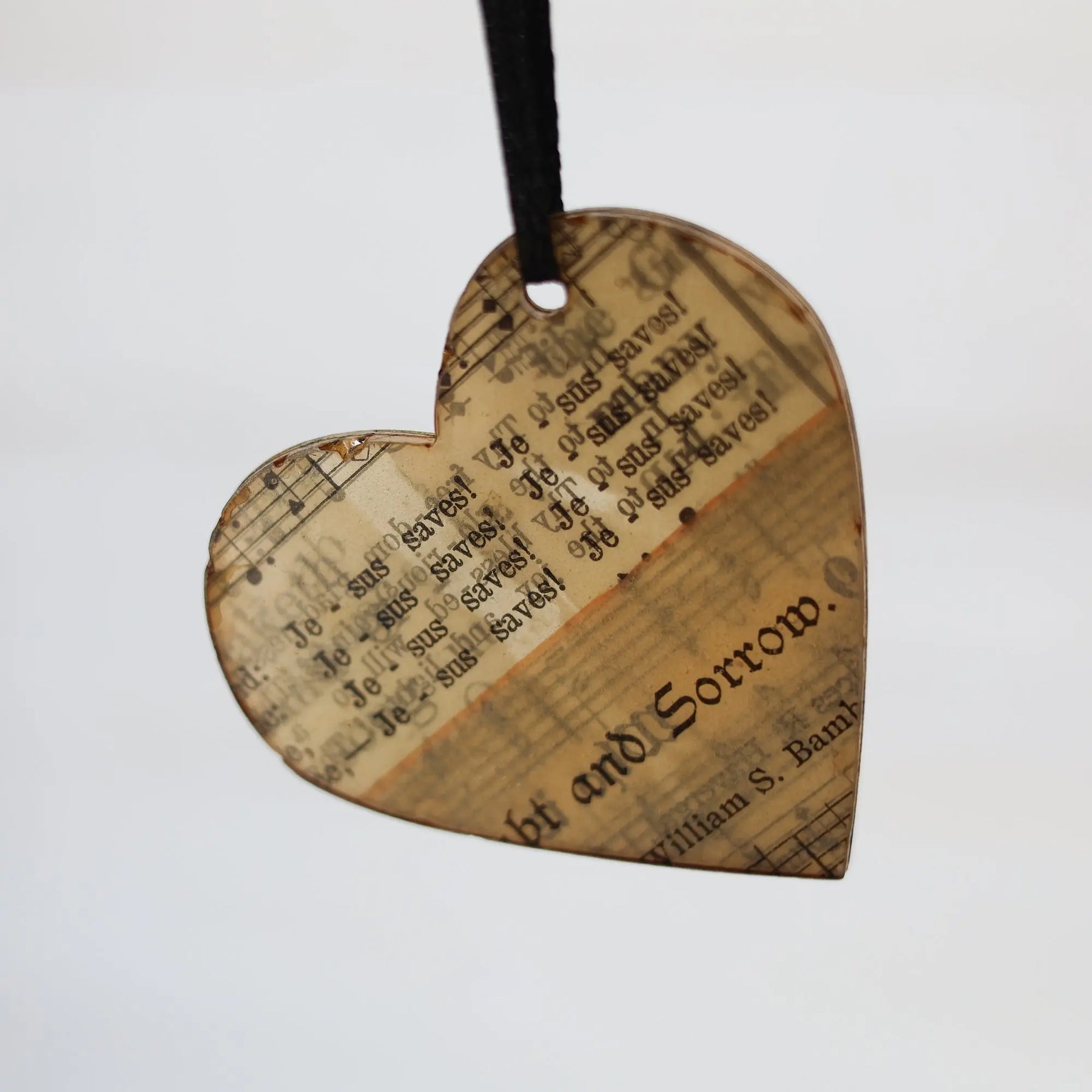 Song & Scripture Heart Ornaments ✨ by Dennehey Design Co., Southern home decor detail photo 8