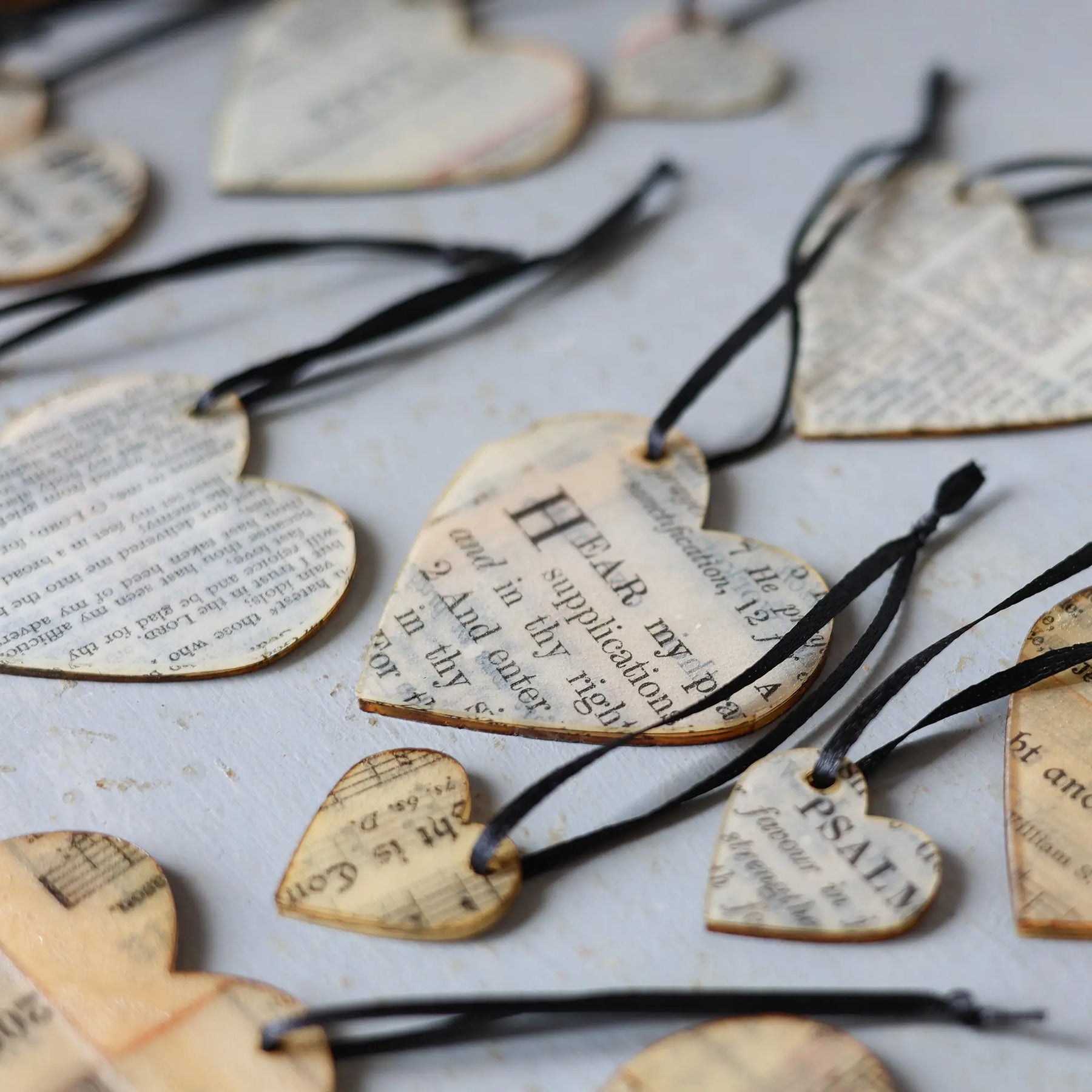 Song & Scripture Heart Ornaments ✨ by Dennehey Design Co., Southern home decor detail photo 10