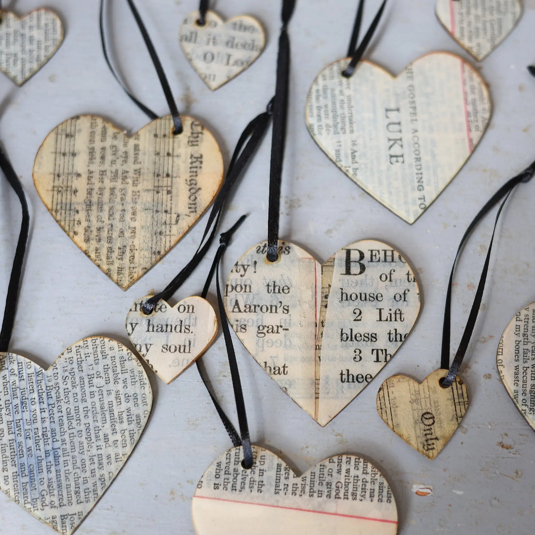 Song & Scripture Heart Ornaments ✨ by Dennehey Design Co., Southern home decor detail photo 12