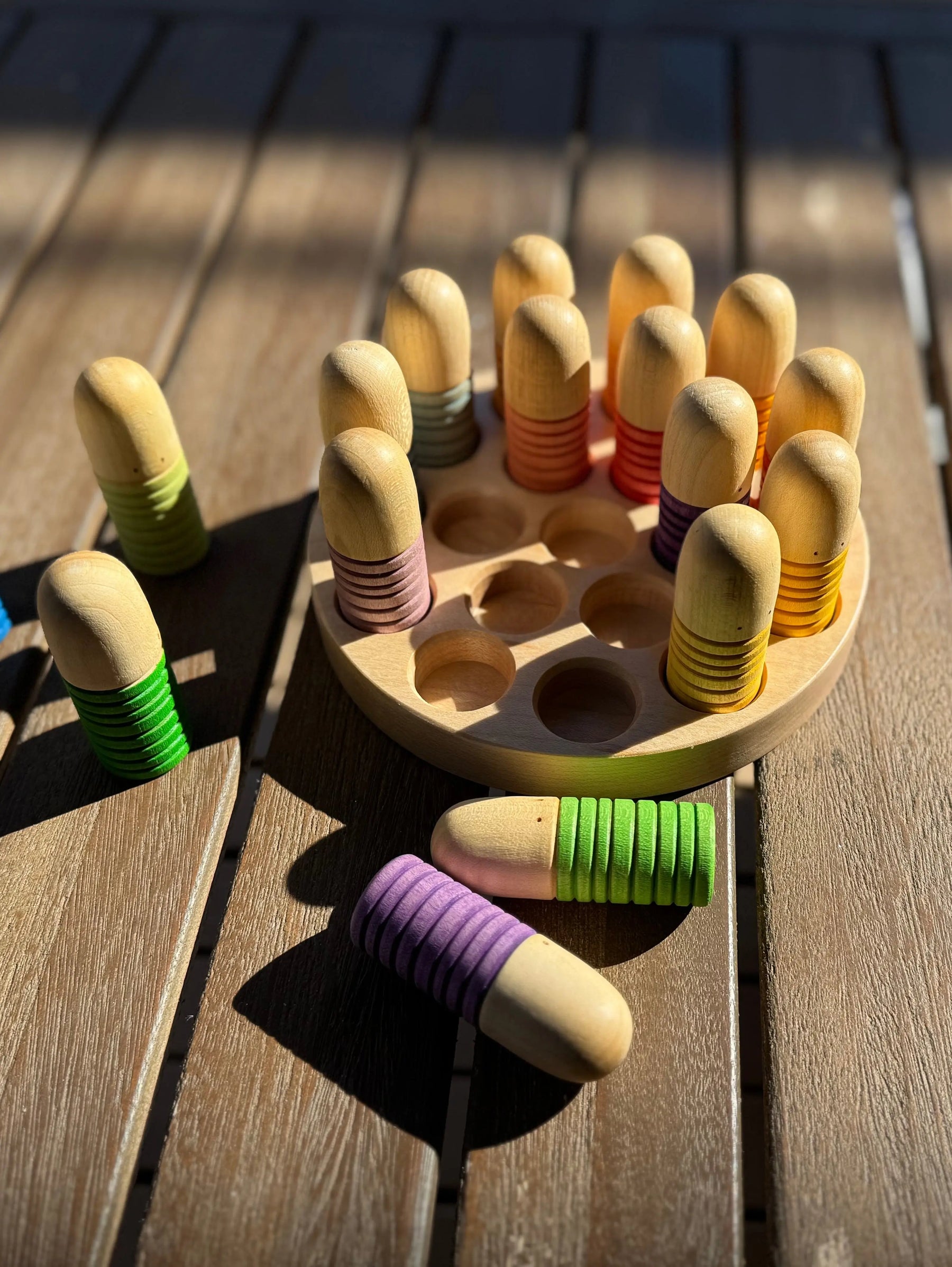 Sorting/Storage Tray for Grapat Brots Sticks by Maple Play, Southern home decor detail photo 3
