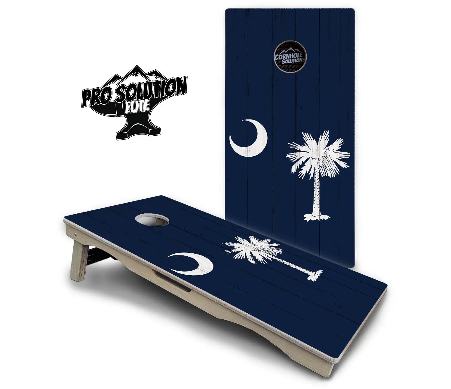 South Carolina Flag Cornhole Boards - Pro Solution Elite Series by Cornhole Solutions, custom cornhole board detail photo 2