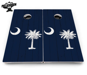 South Carolina Flag Cornhole Boards - Pro Solution Elite Series by Cornhole Solutions, custom cornhole board detail photo 4