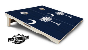 South Carolina Flag Cornhole Boards - Pro Solution Lite Series by Cornhole Solutions, custom cornhole board detail photo 5