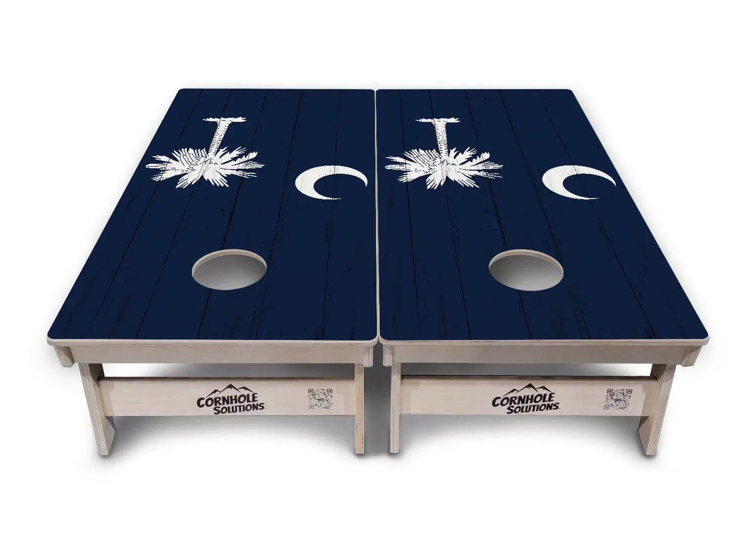 South Carolina Flag Cornhole Boards - Professional Tournament Series by Cornhole Solutions, custom cornhole board detail photo 2