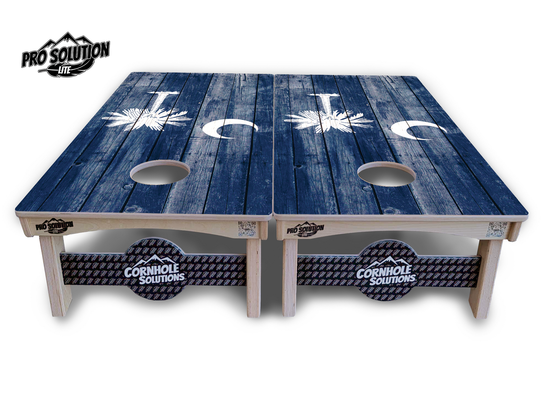 South Carolina Flag Cornhole Boards - Pro Solution Lite Series Cornhole Solutions