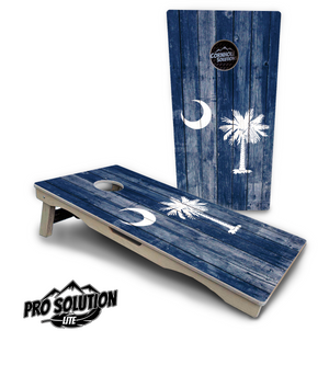 South Carolina Flag Cornhole Boards - Pro Solution Lite Series Cornhole Solutions