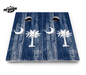 South Carolina Flag Cornhole Boards - Pro Solution Lite Series Cornhole Solutions