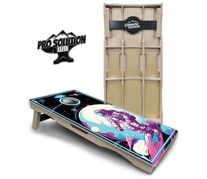 Spaceman Cornhole Boards - Pro Solution Elite Series by Cornhole Solutions, custom cornhole board main product photo