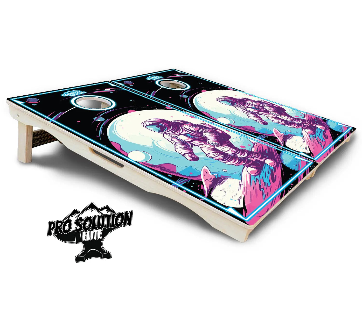 Spaceman Cornhole Boards - Pro Solution Elite Series by Cornhole Solutions, custom cornhole board detail photo 5