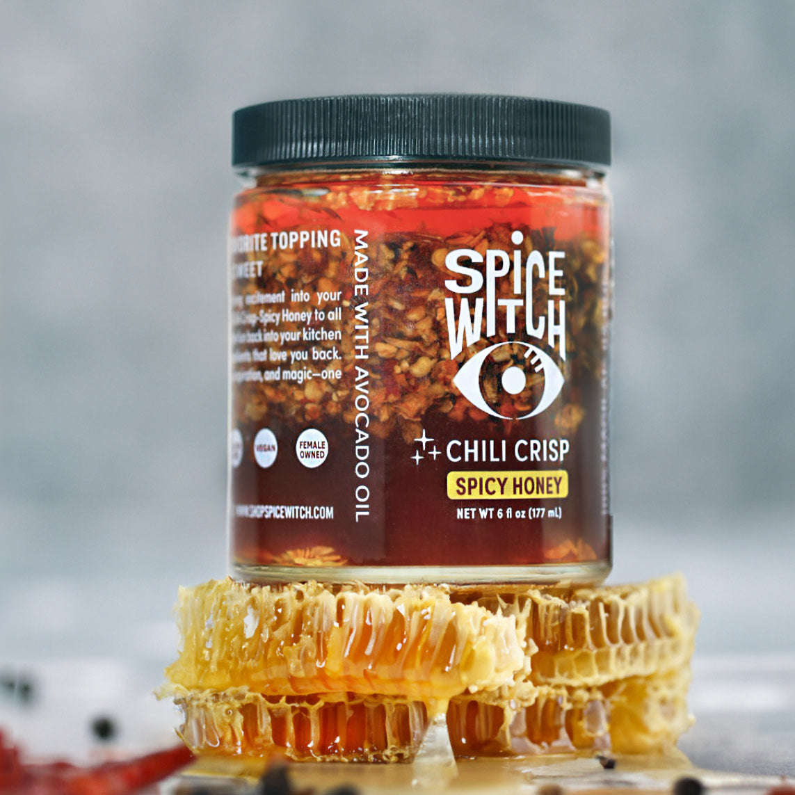 Spice Witch Original Spicy Honey and Black Garlic trio