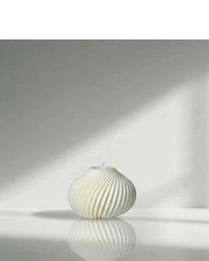 Spiral sculptural candle by Believe Candle