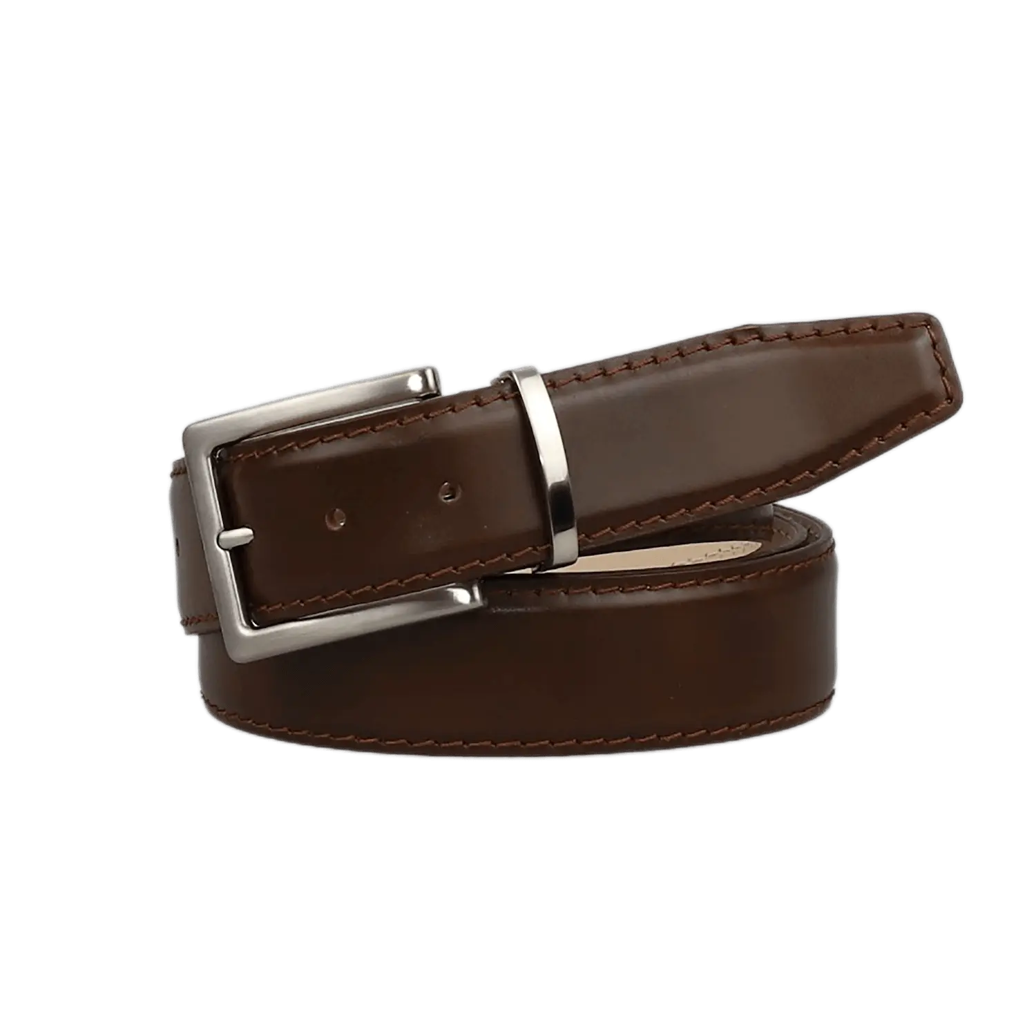 Spotty Brown Italian Calf Leather Belt by Roger Ximenez: Bespoke Belts and Leather Accessories, handmade leather goods main product photo