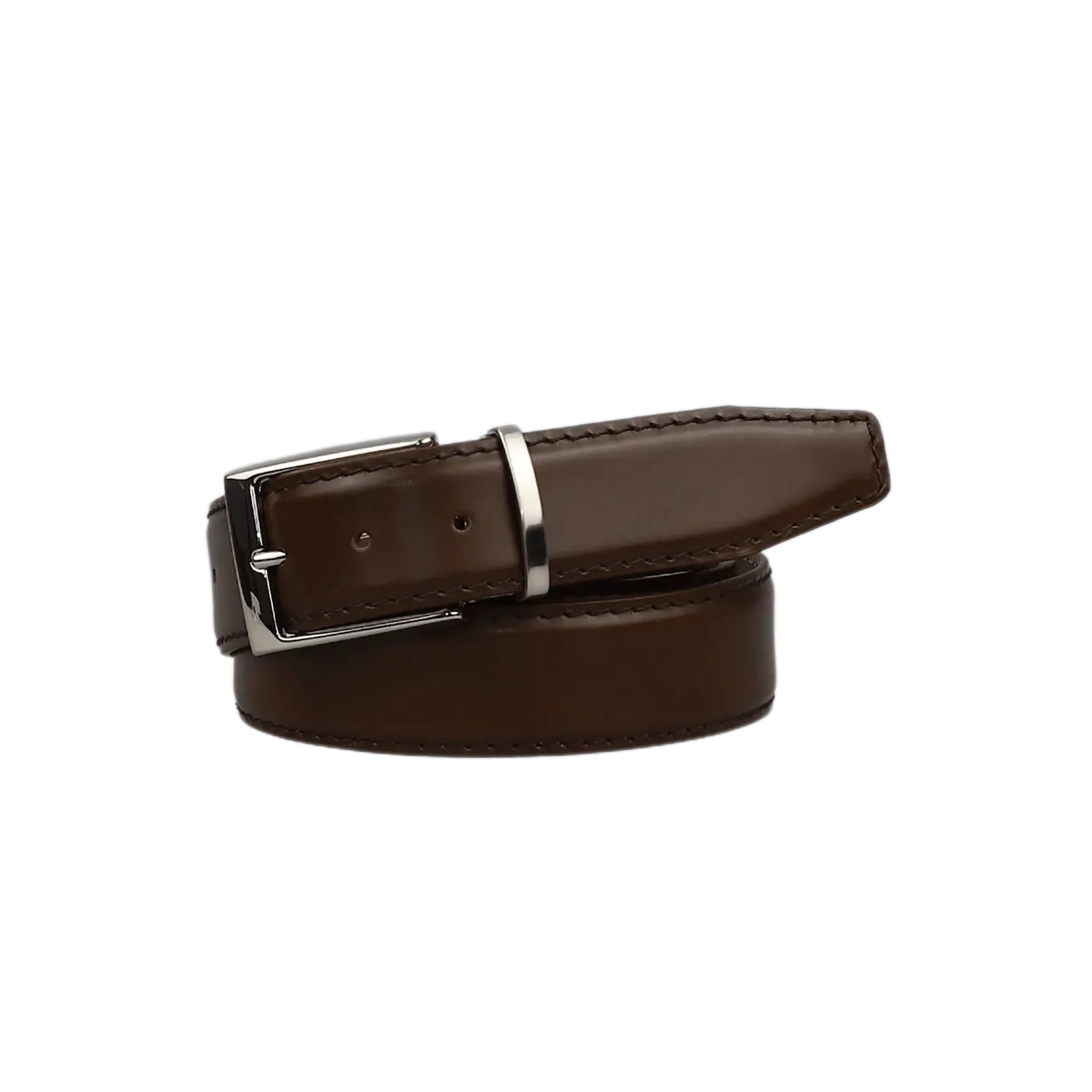 Spotty Brown Italian Calf Leather Belt by Roger Ximenez: Bespoke Belts and Leather Accessories, handmade leather goods detail photo 2