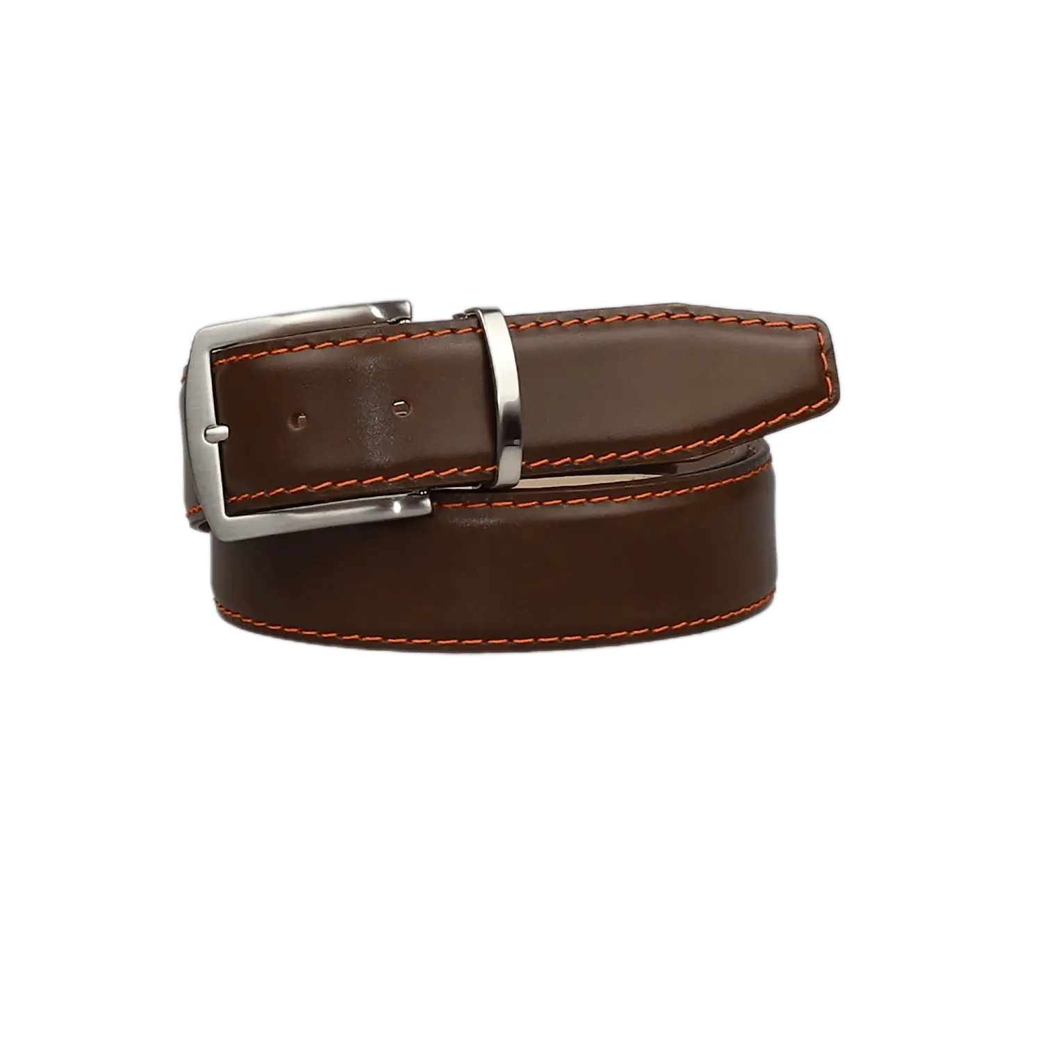 Spotty Brown Italian Calf Leather Belt by Roger Ximenez: Bespoke Belts and Leather Accessories, handmade leather goods detail photo 5