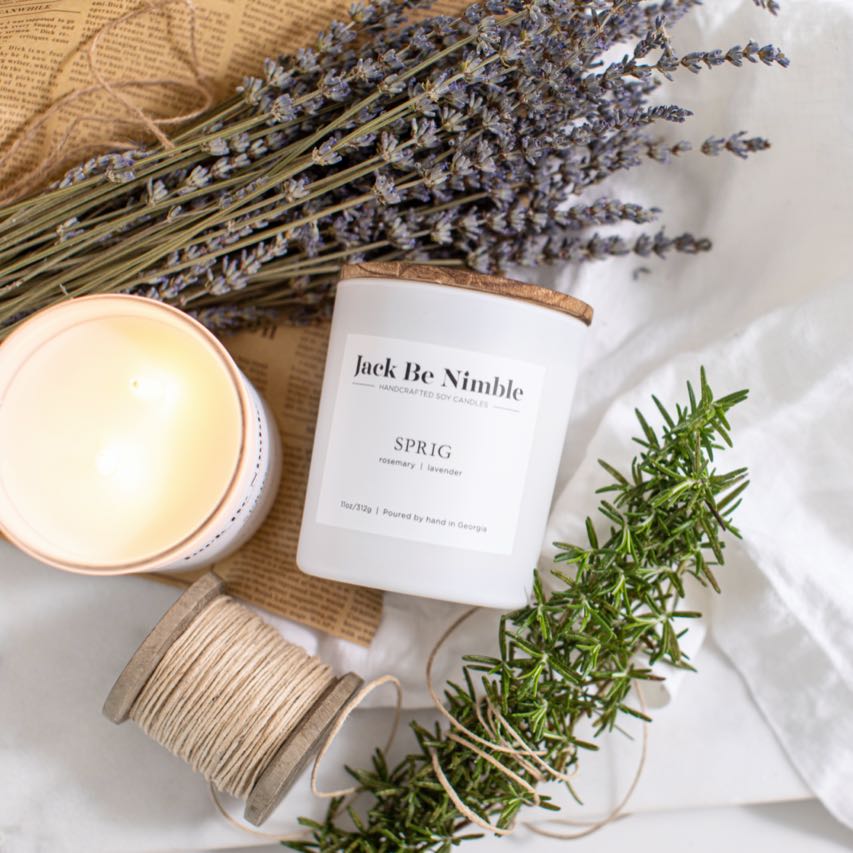 11 oz Sprig Soy Candle by Jack Be Nimble Candles image 2