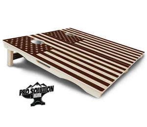 Stained Eagle & Flag Cornhole Boards - Pro Solution Elite Series by Cornhole Solutions, custom cornhole board detail photo 6
