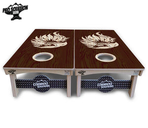 Stained Eagle & Flag Cornhole Boards - Pro Solution Elite Series by Cornhole Solutions, custom cornhole board detail photo 9