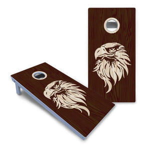 Stained Flag & Eagle Cornhole Boards - All Weather Series Cornhole Solutions