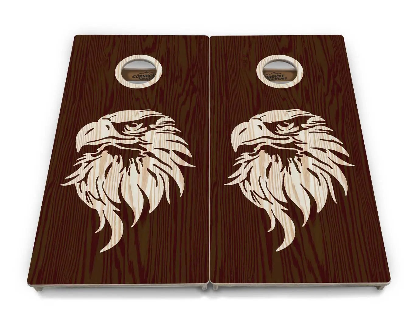 Stained Flag & Eagle Cornhole Boards - Professional Tournament Series by Cornhole Solutions, custom cornhole board detail photo 4