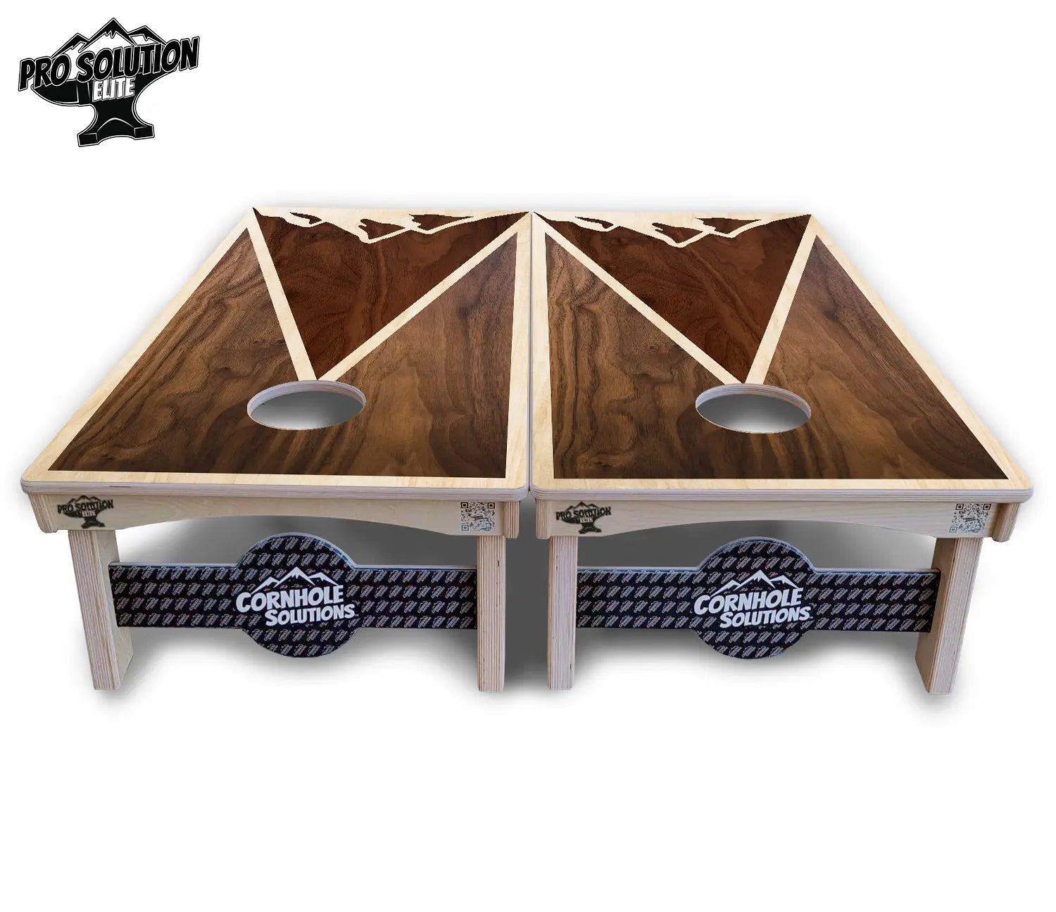 Stained Mountain Scene Cornhole Boards - Pro Solution Elite Series Cornhole Solutions