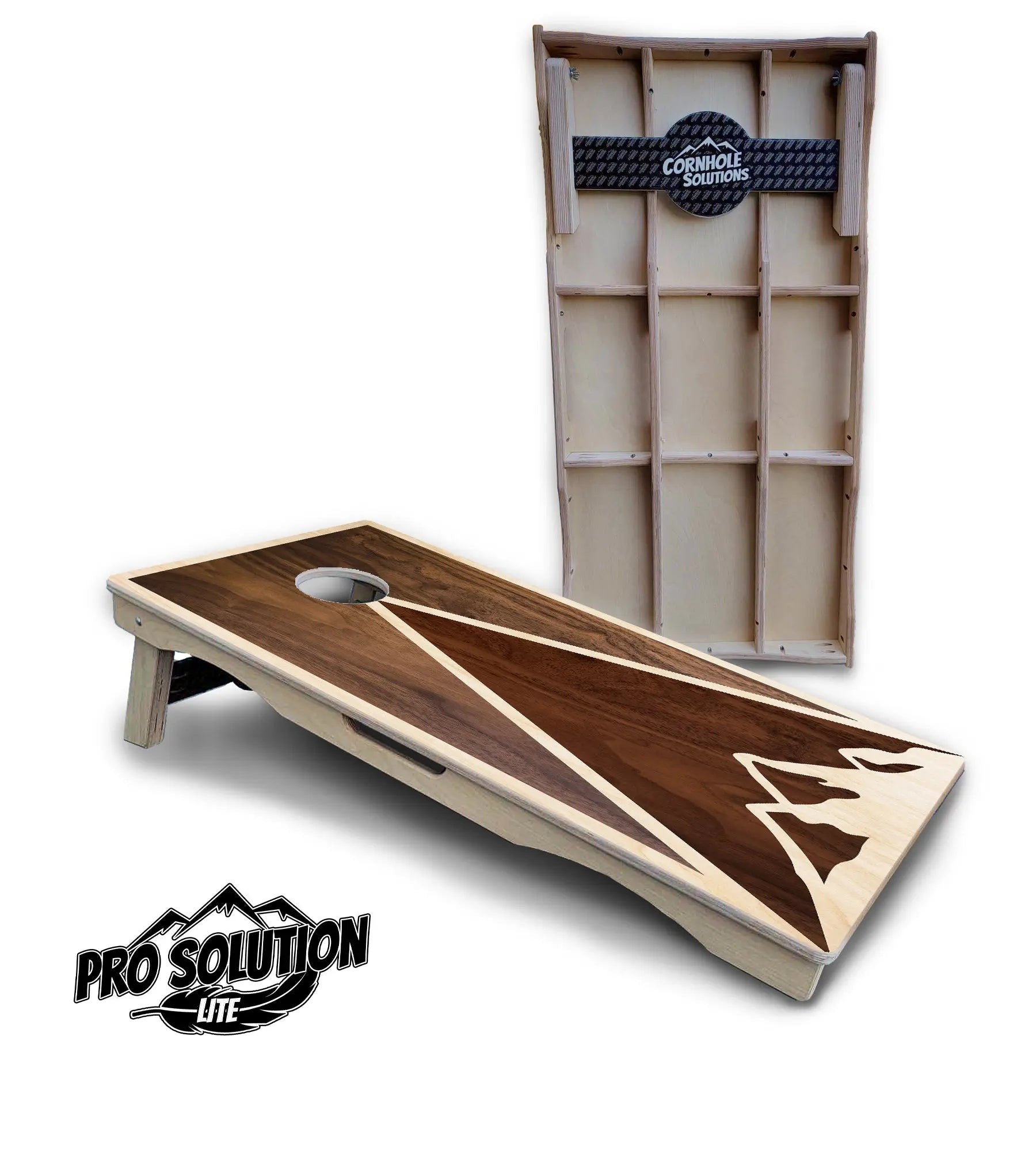 Stained Mountain Scene Cornhole Boards - Pro Solution Lite Series Cornhole Solutions