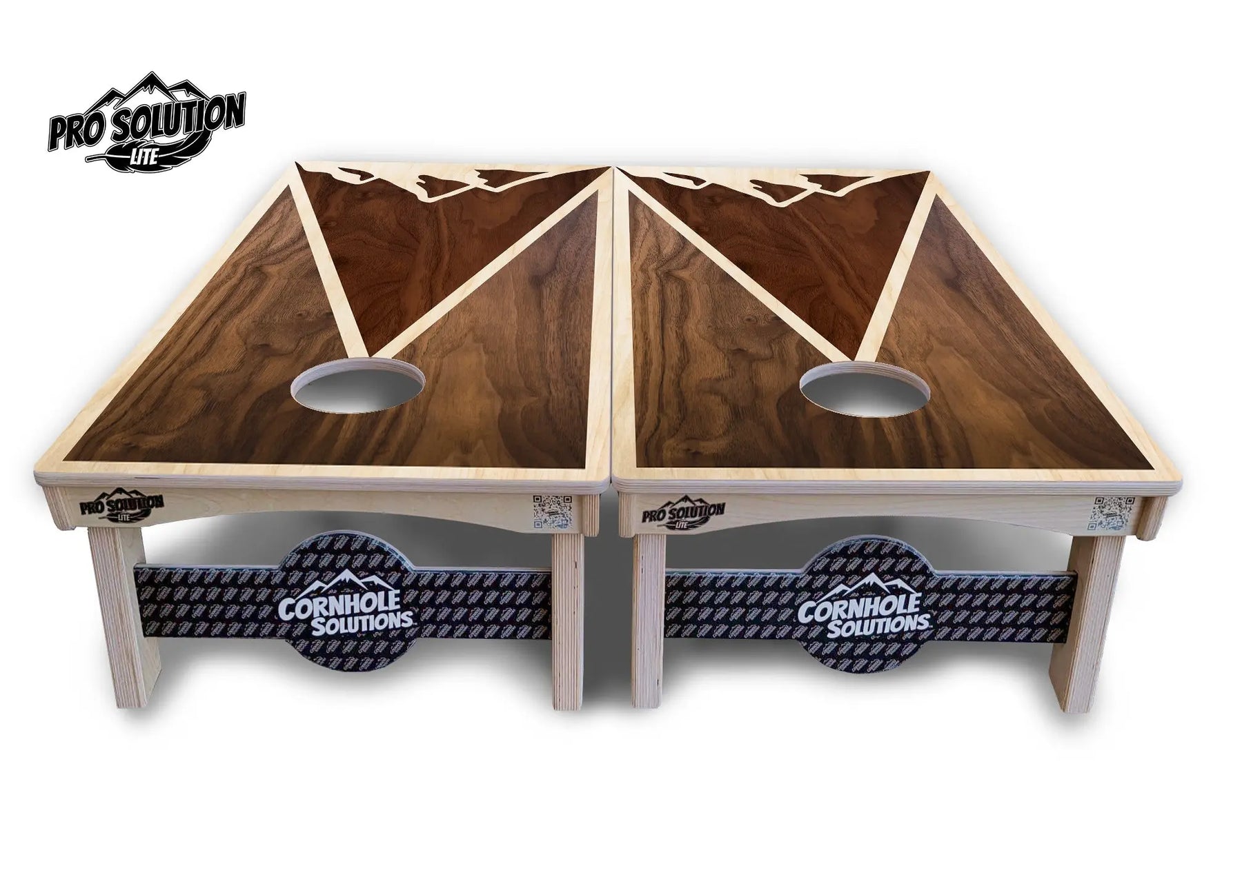 Stained Mountain Scene Cornhole Boards - Pro Solution Lite Series Cornhole Solutions