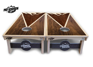 Stained Mountain Scene Cornhole Boards - Pro Solution Lite Series Cornhole Solutions