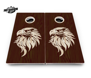 Stained Flag & Eagle Cornhole Boards - Pro Solution Lite Series Cornhole Solutions