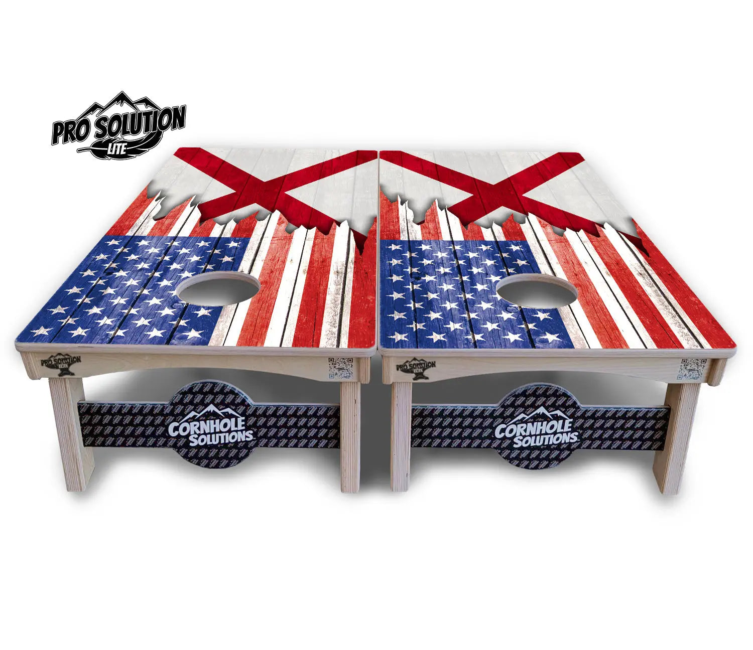 State Flag Designs Alabama to Georgia Cornhole Boards - Pro Solution Lite Series Cornhole Solutions