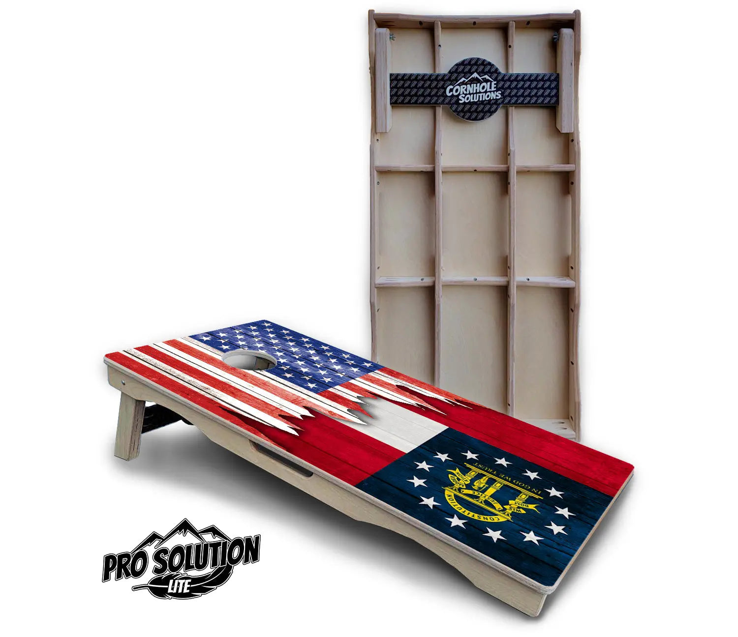 State Flag Designs Alabama to Georgia Cornhole Boards - Pro Solution Lite Series Cornhole Solutions