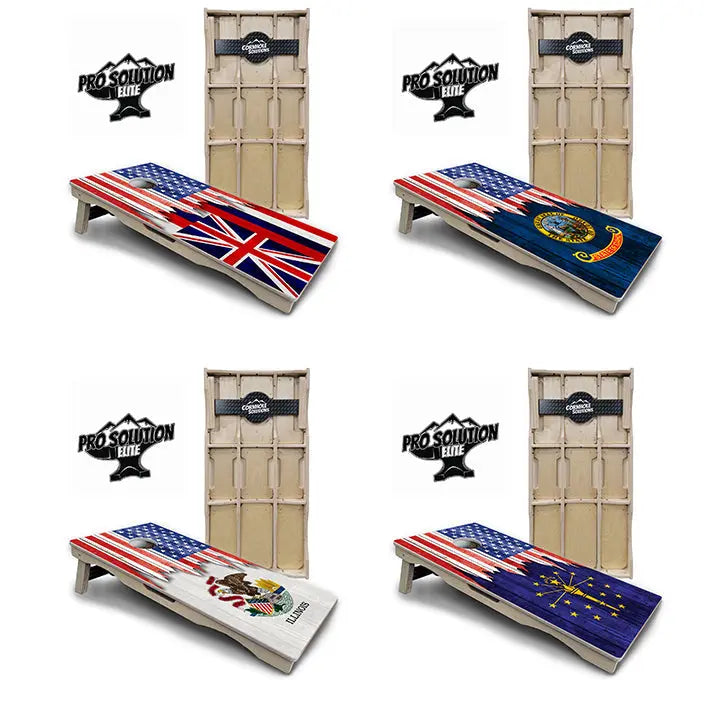 State Flag Designs Hawaii to Maryland Cornhole Boards - Pro Solution Elite Series by Cornhole Solutions, Southern home decor main product photo