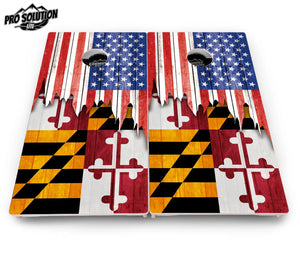 State Flag Designs Hawaii to Maryland Cornhole Boards - Pro Solution Lite Series Cornhole Solutions
