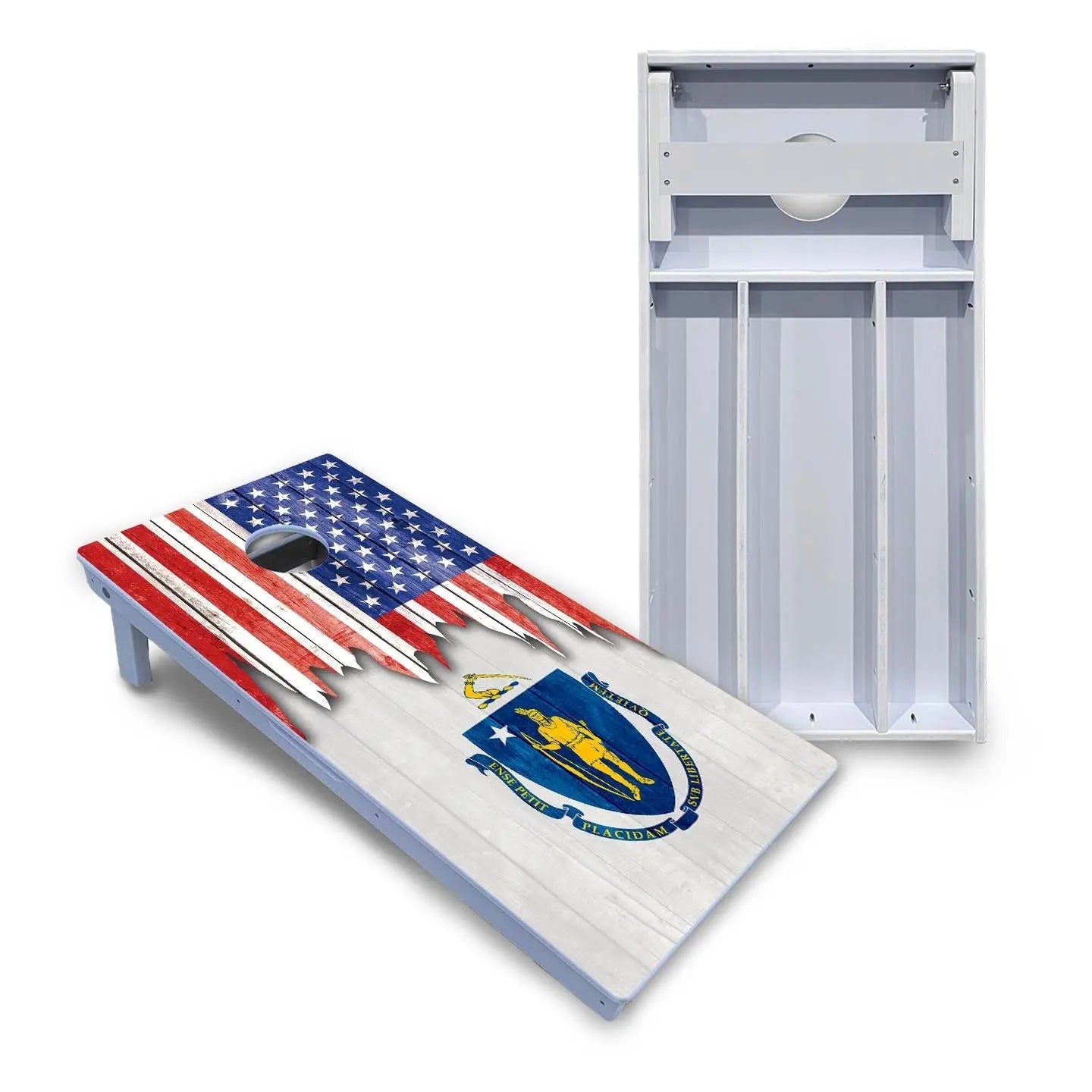 State Flag Designs Massachusetts to New Jersey Cornhole Boards - All Weather Series Cornhole Solutions