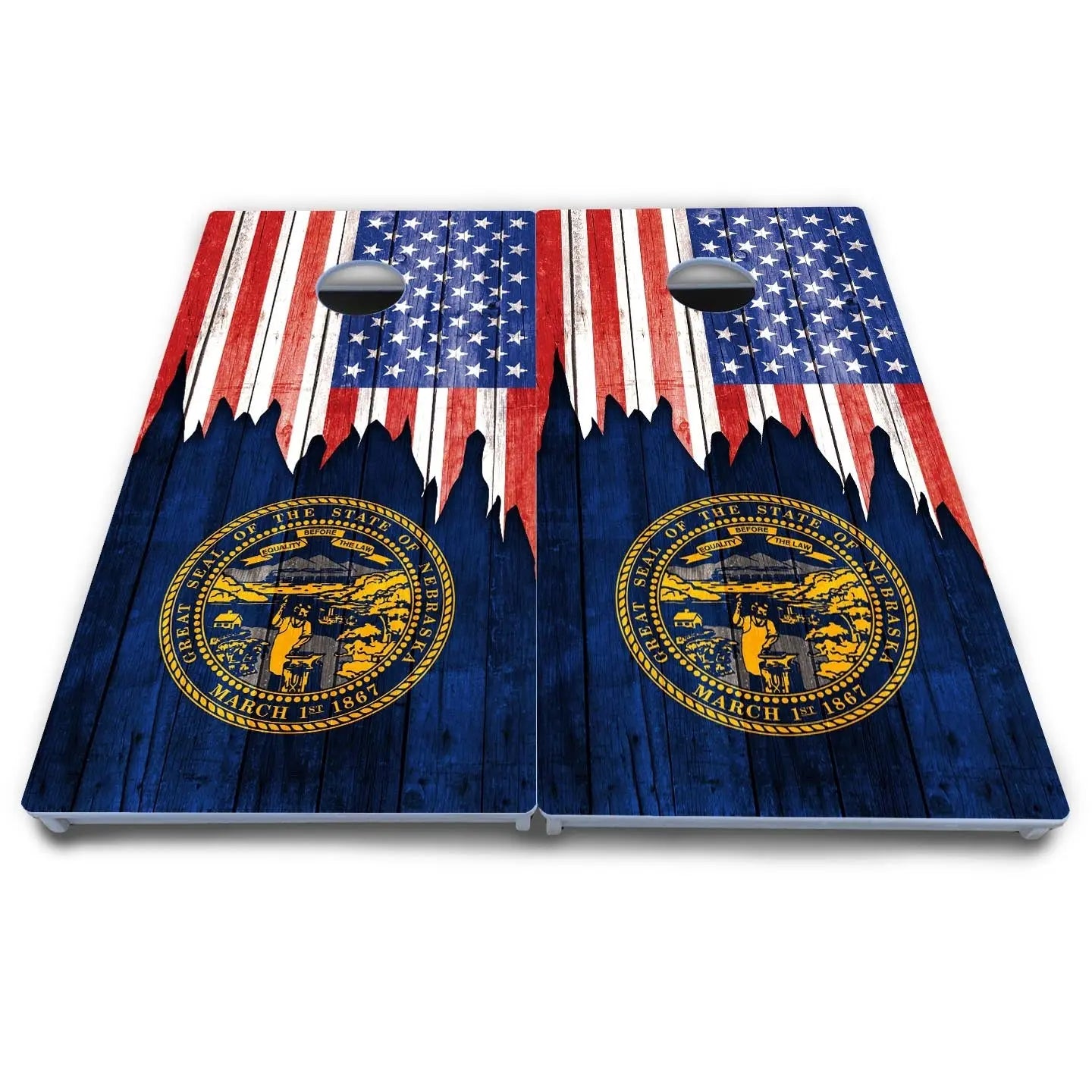 State Flag Designs Massachusetts to New Jersey Cornhole Boards - All Weather Series Cornhole Solutions