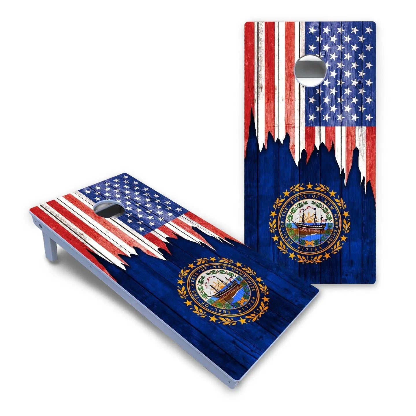 State Flag Designs Massachusetts to New Jersey Cornhole Boards - All Weather Series Cornhole Solutions