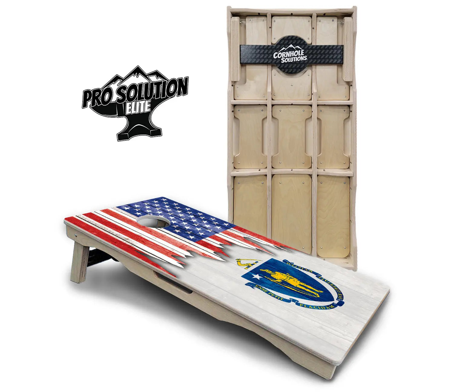State Flag Designs Massachusetts to New Jersey Cornhole Boards - Pro Solution Elite Series by Cornhole Solutions, Southern home decor detail photo 2