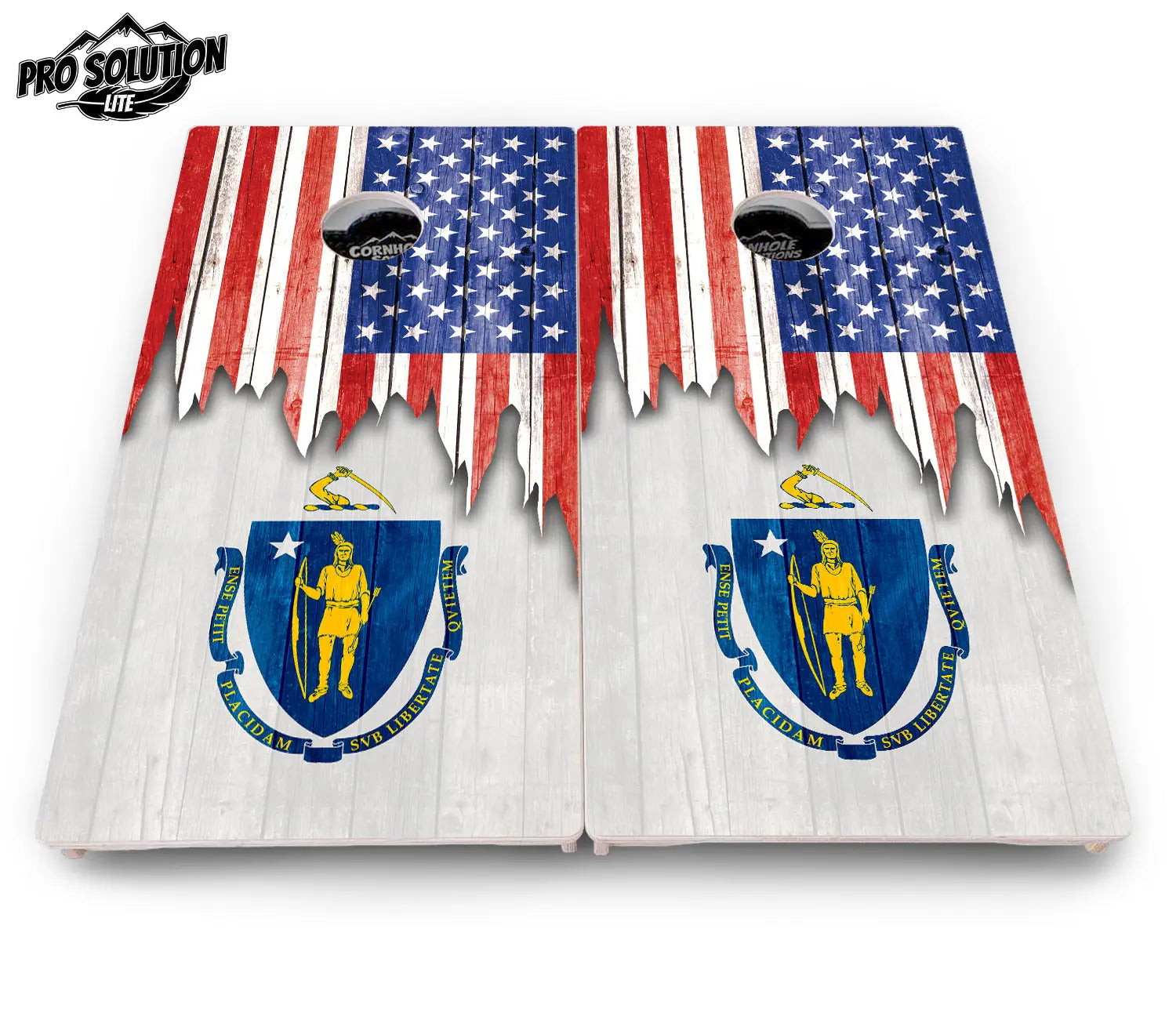State Flag Designs Massachusetts to New Jersey Cornhole Boards - Pro Solution Lite Series by Cornhole Solutions, Southern home decor detail photo 4