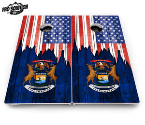 State Flag Designs Massachusetts to New Jersey Cornhole Boards - Pro Solution Lite Series by Cornhole Solutions, Southern home decor detail photo 7