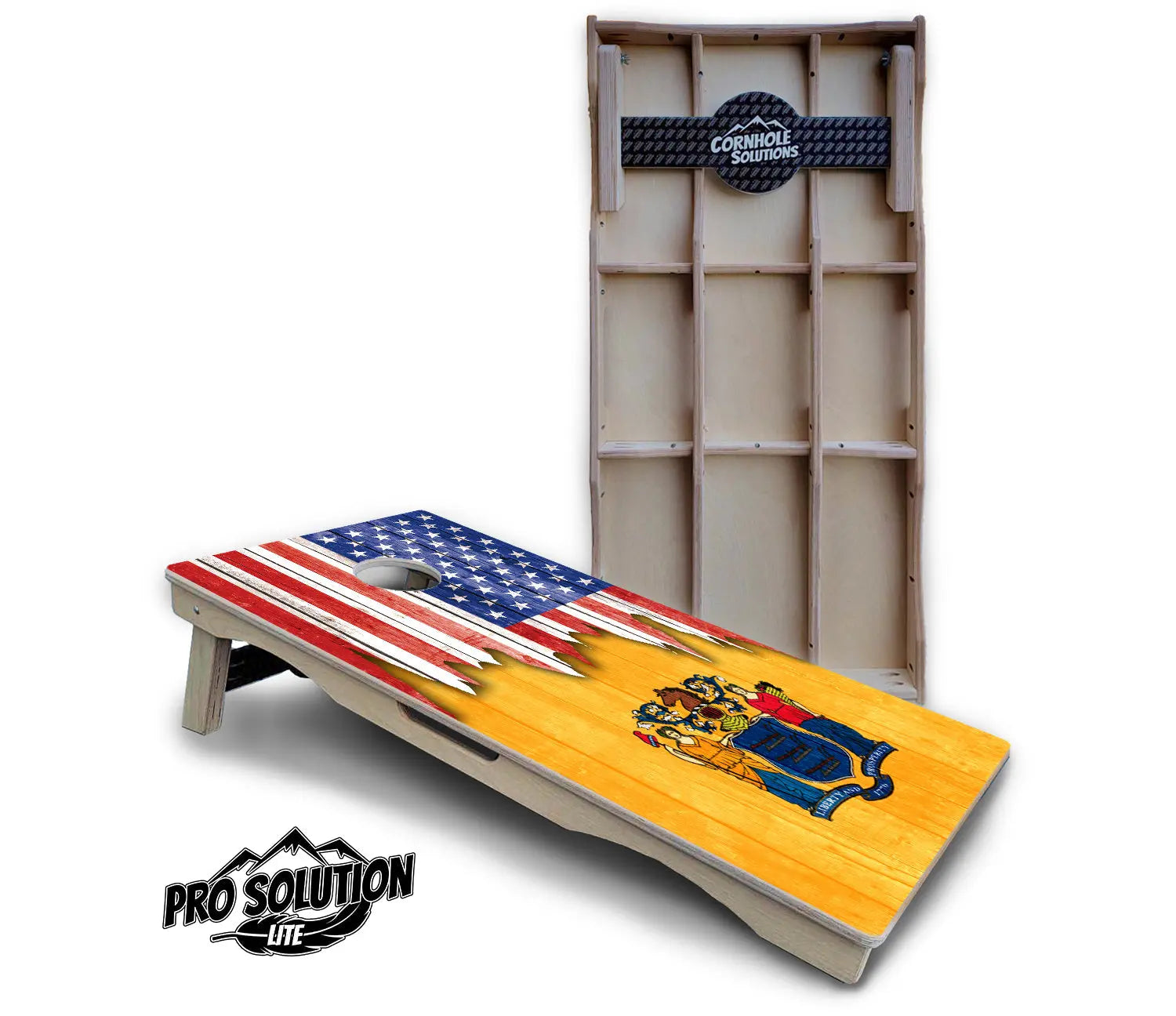 State Flag Designs Massachusetts to New Jersey Cornhole Boards - Pro Solution Lite Series by Cornhole Solutions, Southern home decor detail photo 22