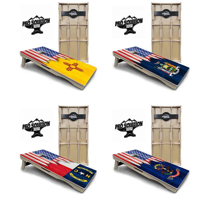 State Flag Designs New Mexico to South Carolina Cornhole Boards - Pro Solution Elite Series Cornhole Solutions