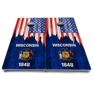 State Flag Designs South Dakota to Wyoming Cornhole Boards - All Weather Series Cornhole Solutions
