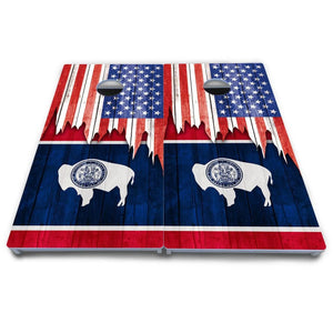 State Flag Designs South Dakota to Wyoming Cornhole Boards - All Weather Series Cornhole Solutions
