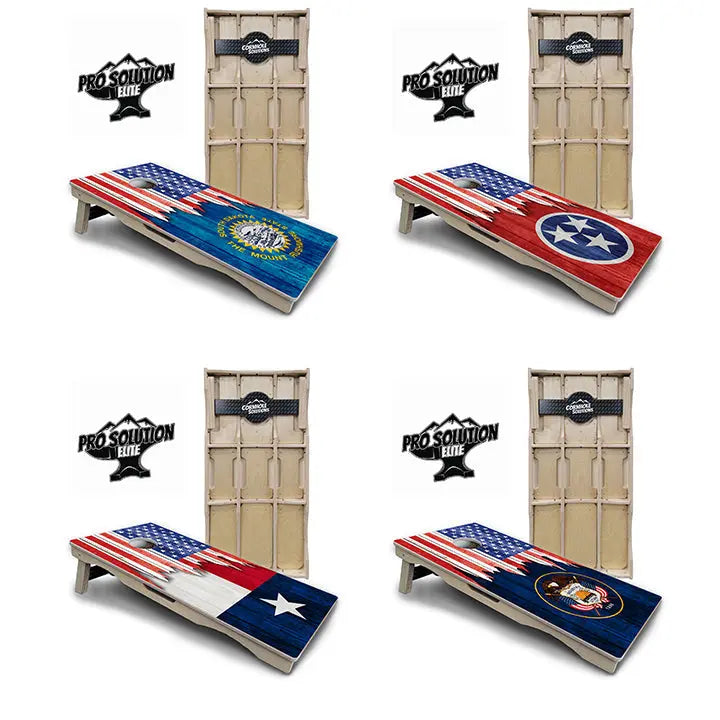 State Flag Designs South Dakota to Wyoming Cornhole Boards - Pro Solution Elite Series by Cornhole Solutions, Southern home decor main product photo